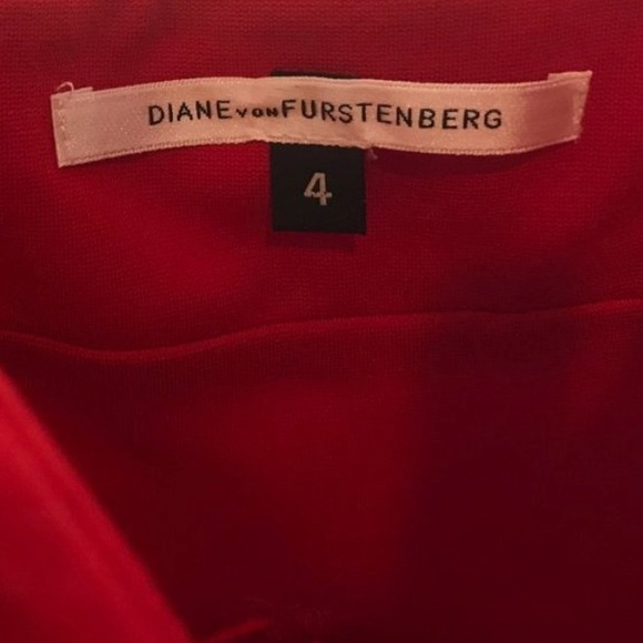 Diane Von Furstenberg Red Benny Bodycon Dress - Picture 6 of 10